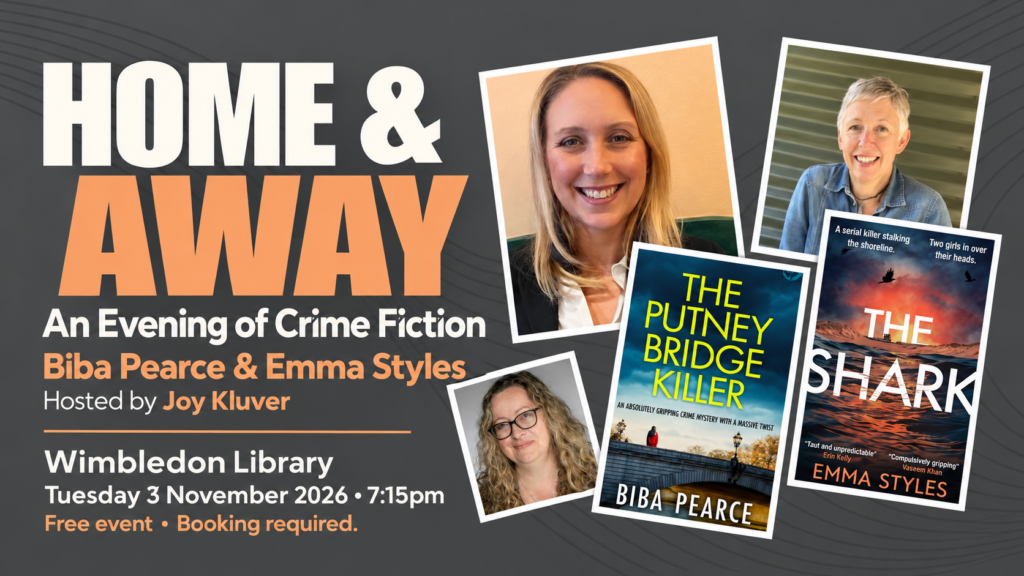 An evening of crime fiction with Biba Pearce and Emma Styles.